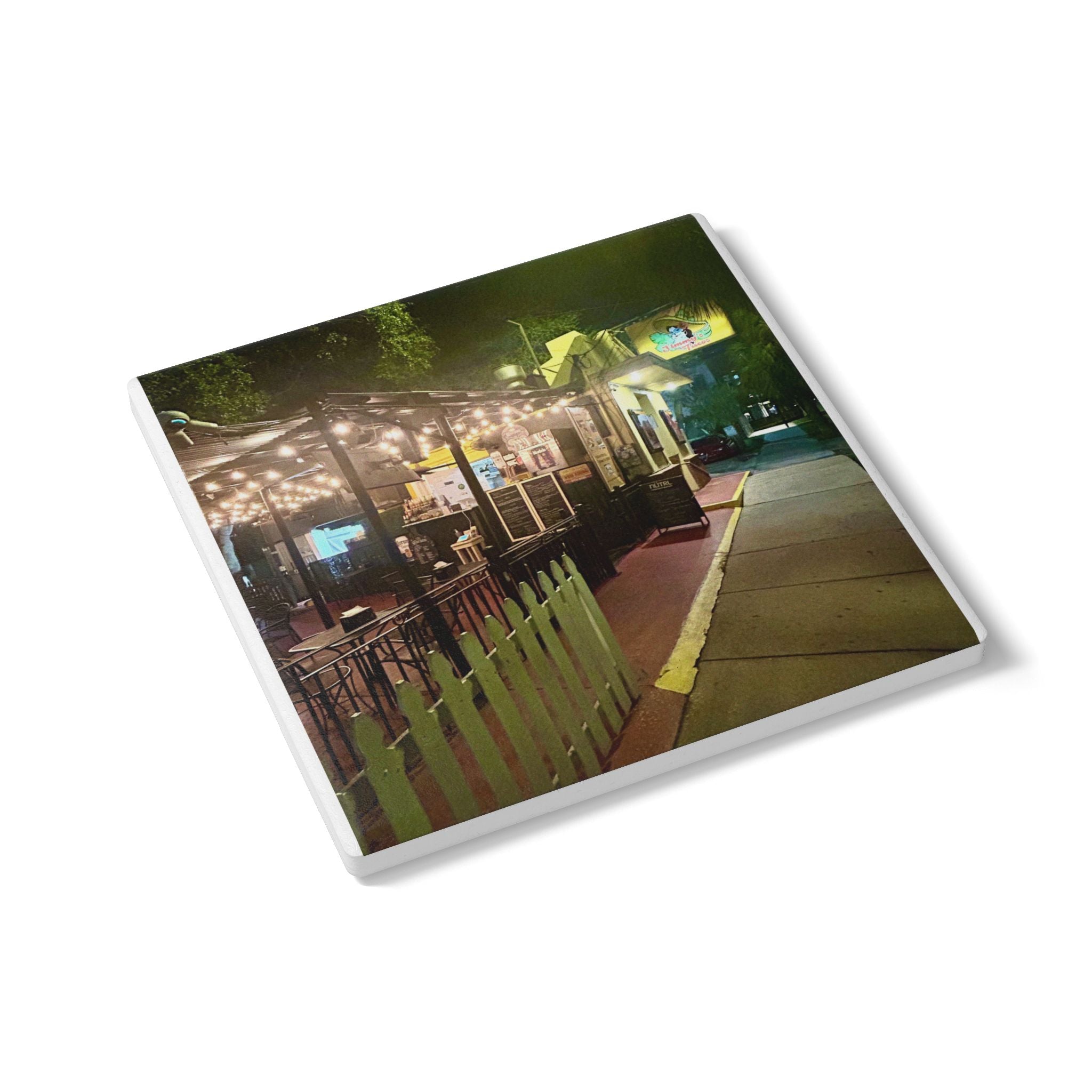 “Jimmy’s Tacos at Night, Ybor City” Coaster