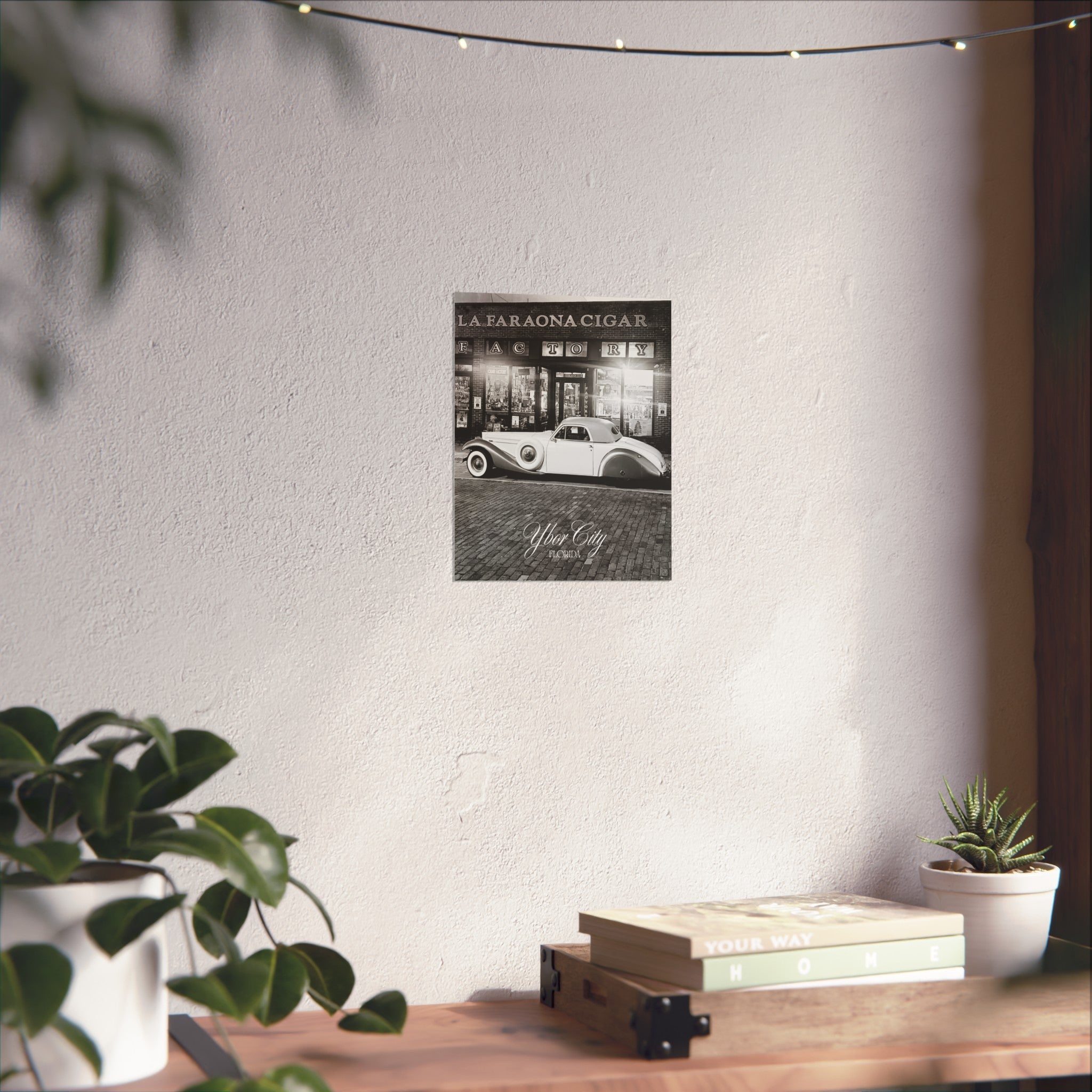 Black and White Vintage Classic Car Wall Art
