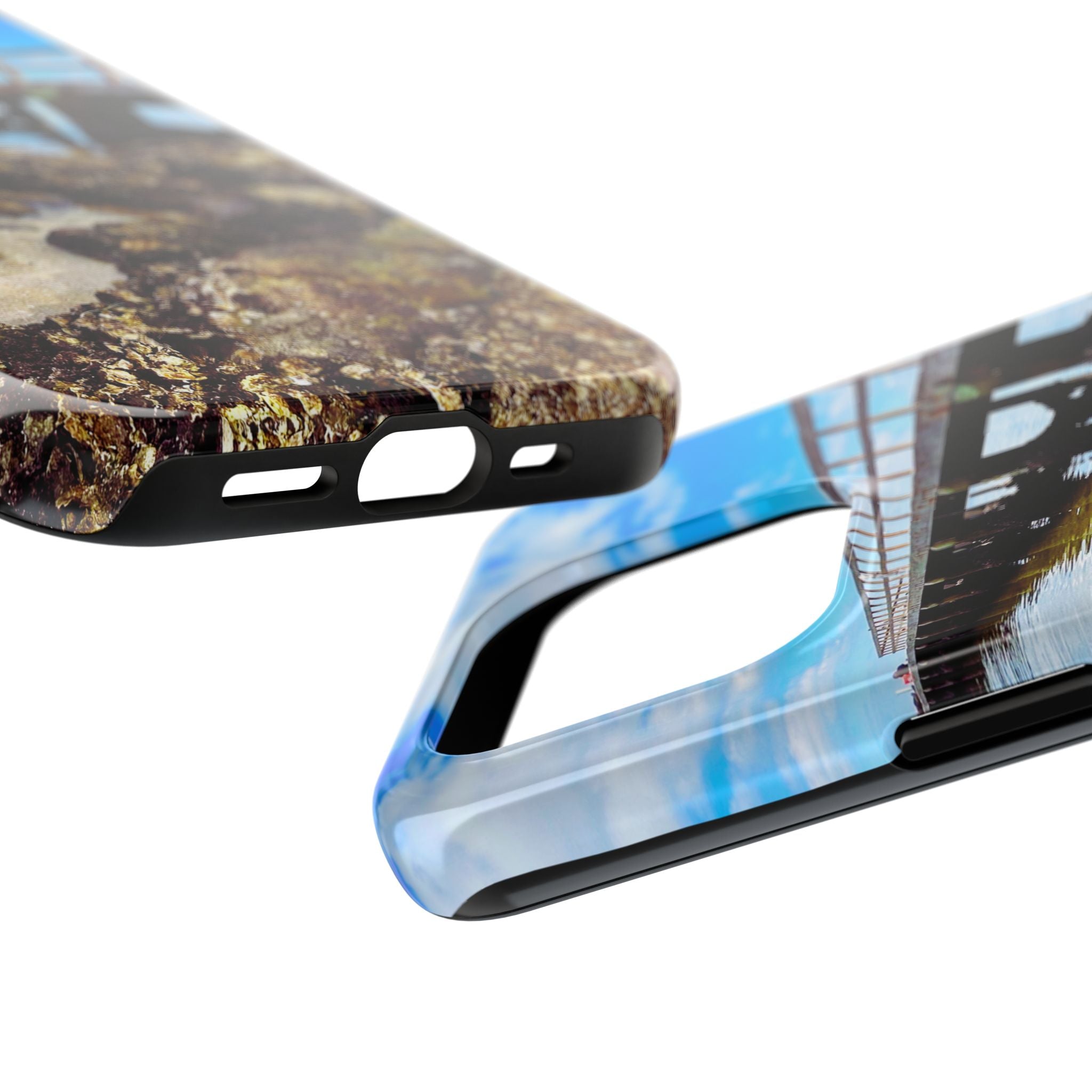 Coastal Pier & Oyster Rocks Phone Case