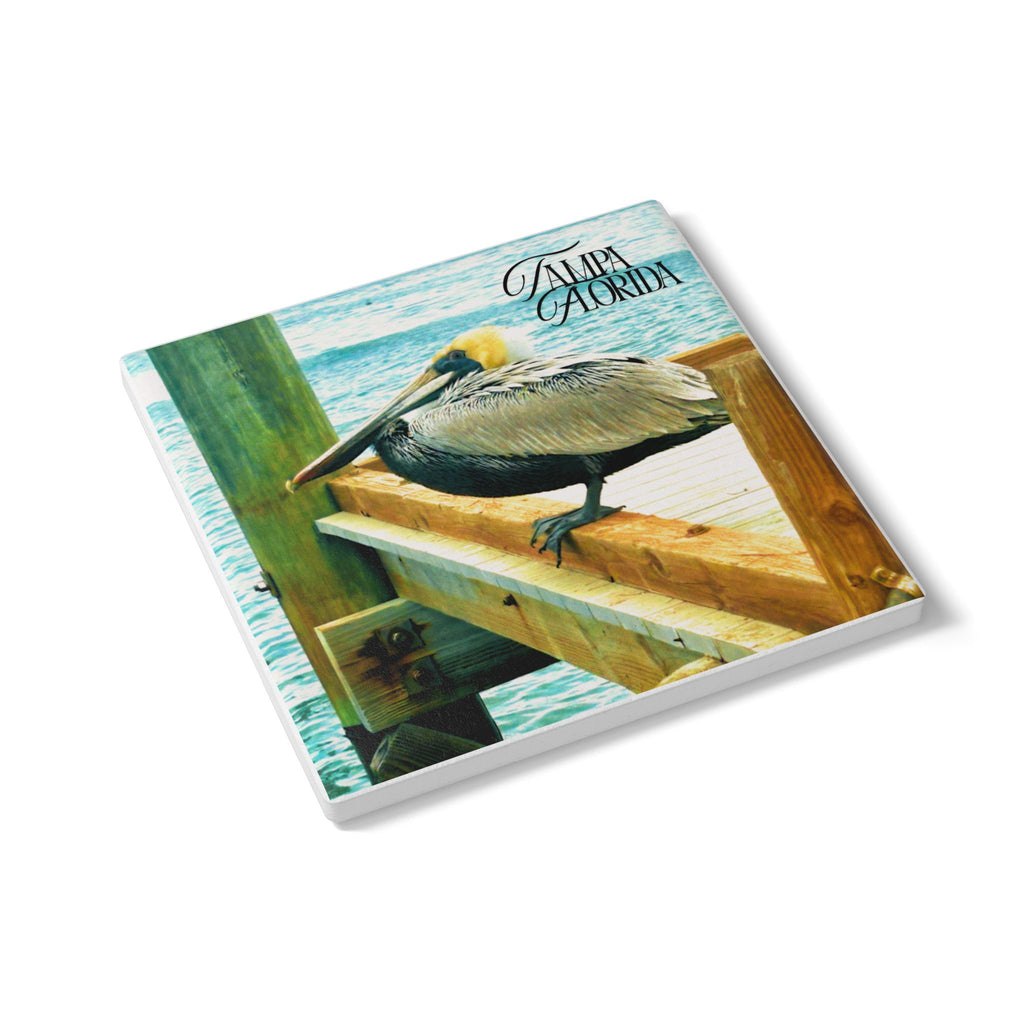 Tampa Dockside Pelican Coaster