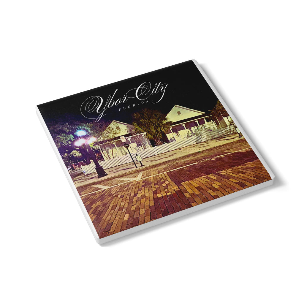 Ybor Cuban Casitas Ceramic Coaster