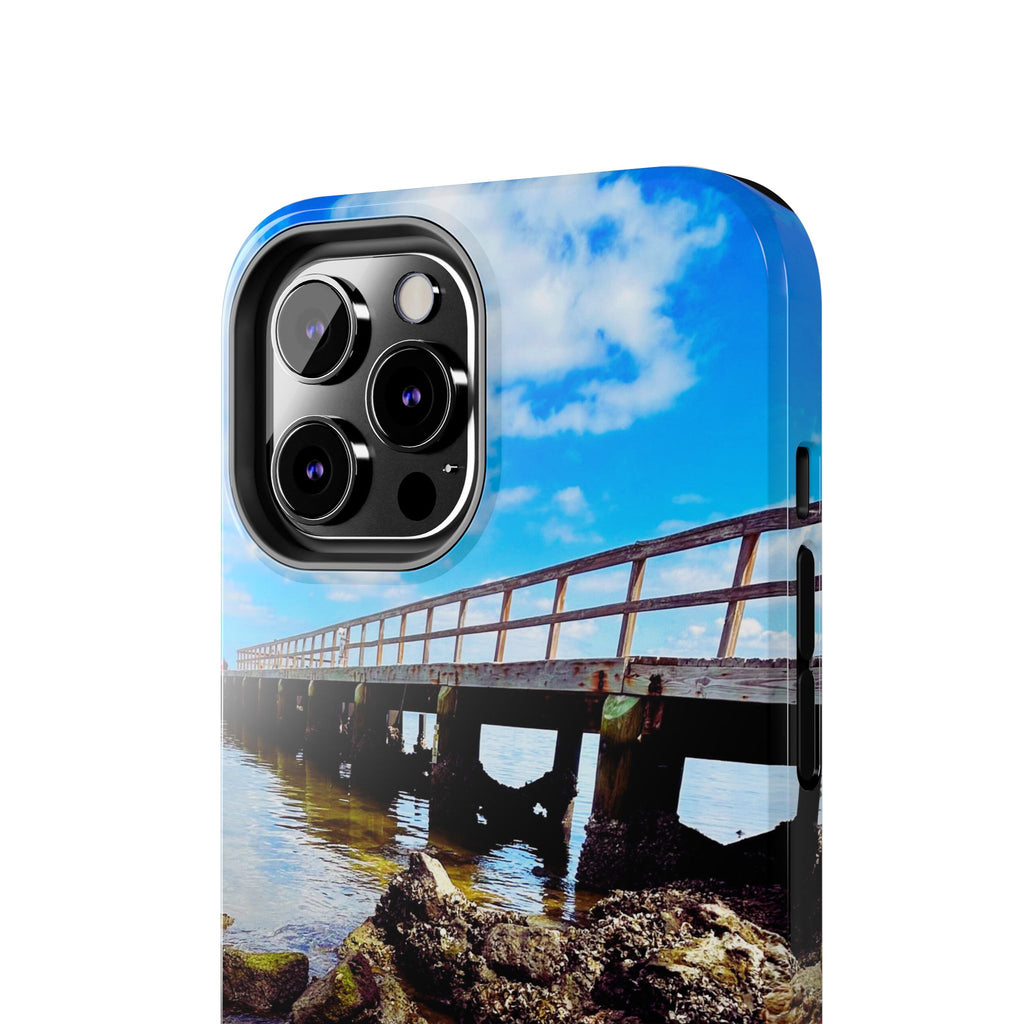Coastal Pier & Oyster Rocks Phone Case