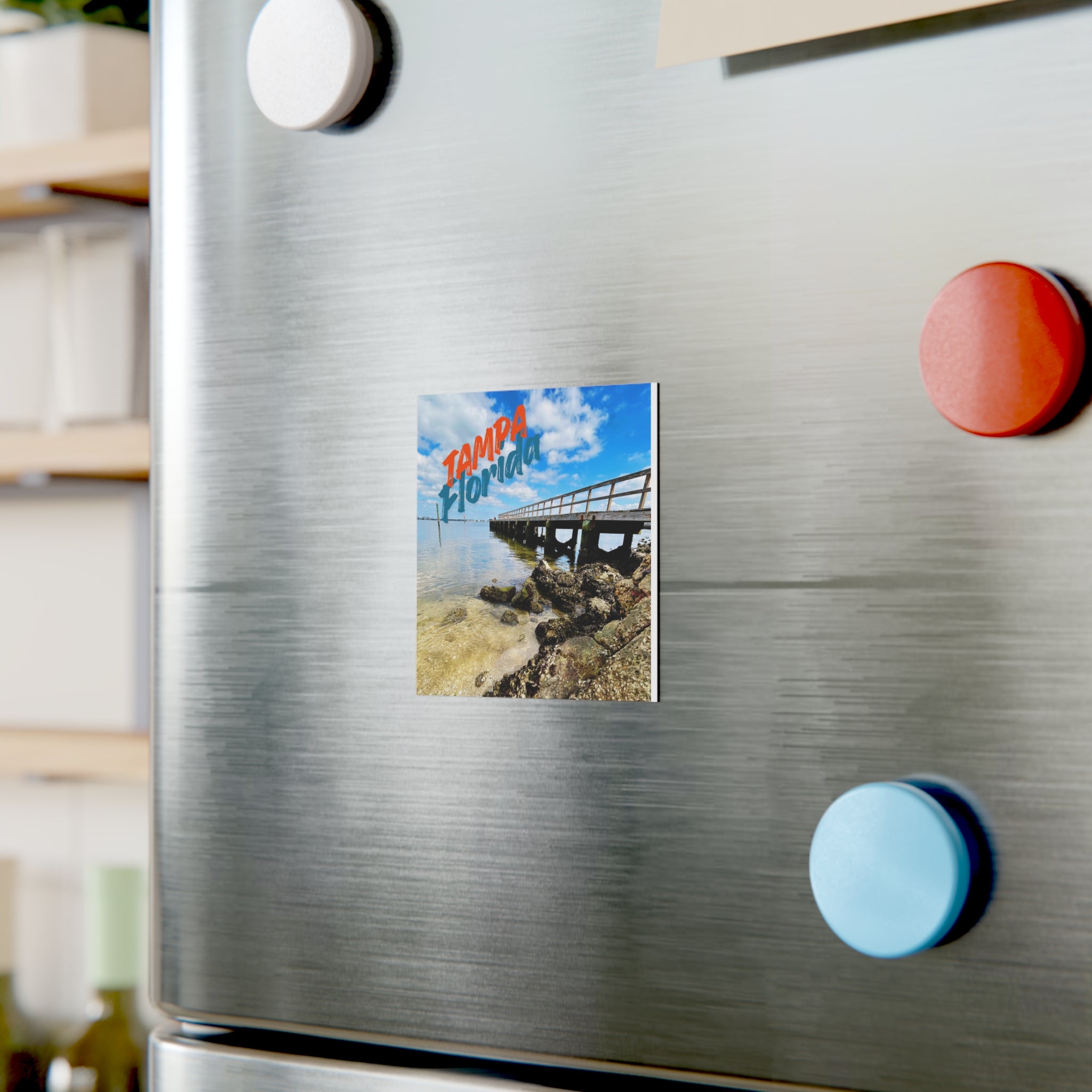 Tampa Florida Coastal Pier Magnet