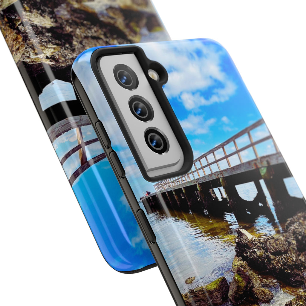 Coastal Pier & Oyster Rocks Phone Case