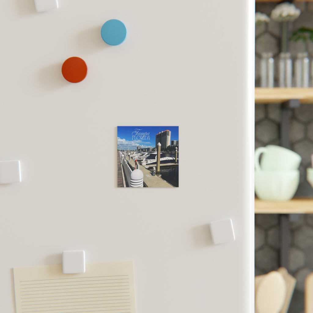 Tampa Marina Boats Dockside Magnet