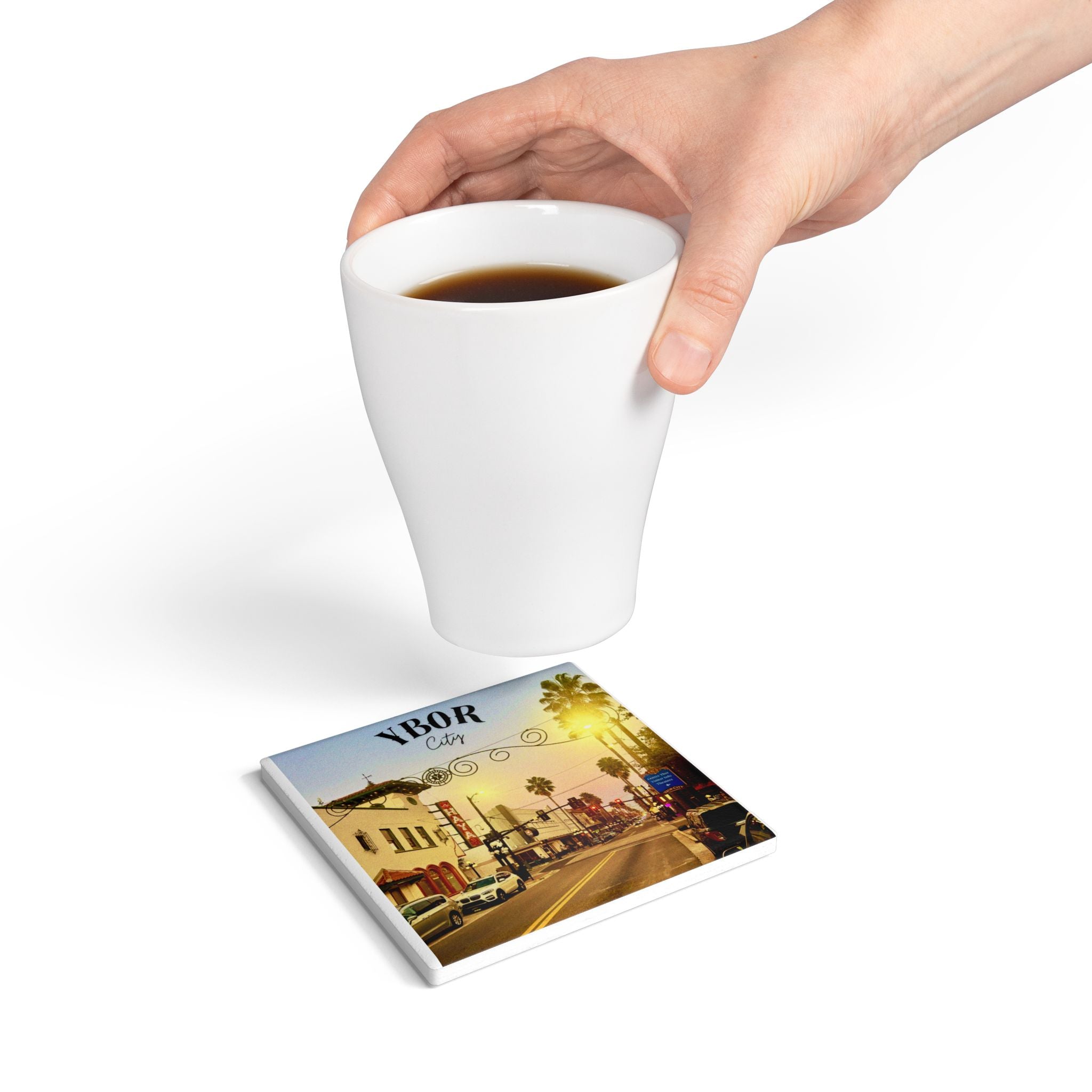 7th Avenue, Ybor City Ceramic Coaster