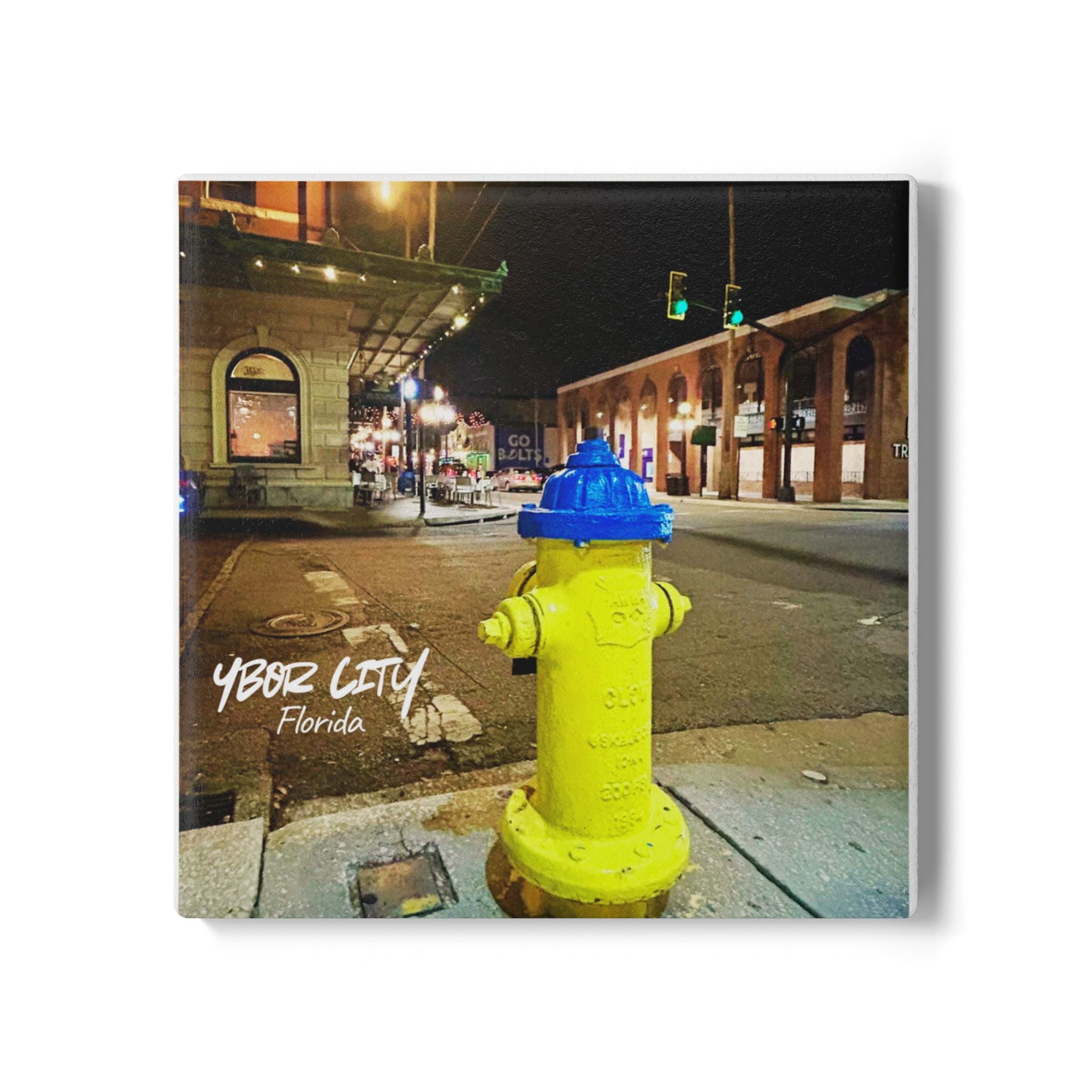 Ybor City Nightlife Ceramic Coaster