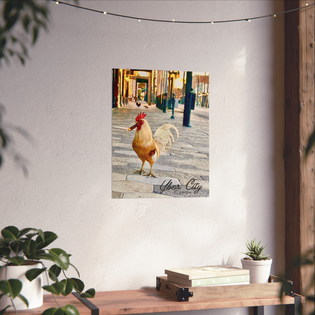 Ybor City Rooster on 7th with Cigar Wall Art