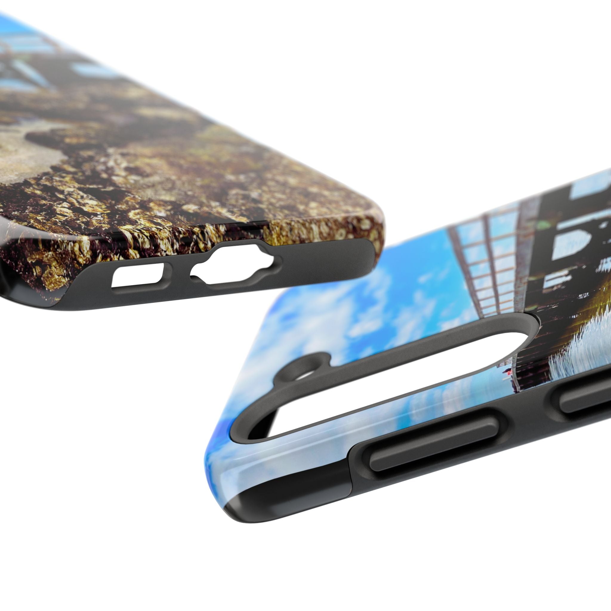 Coastal Pier & Oyster Rocks Phone Case