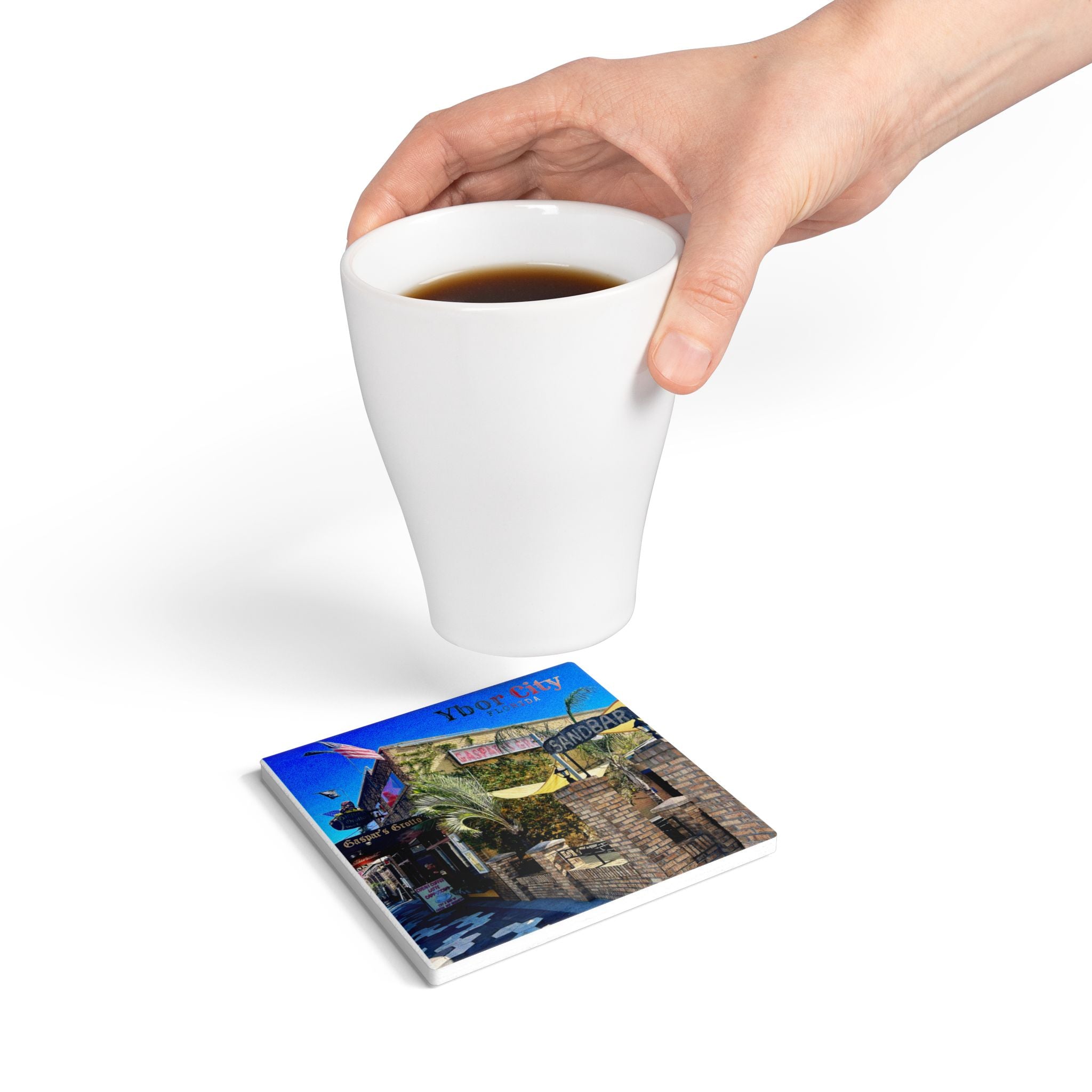 Gaspar’s Grotto Ybor City Ceramic Coaster