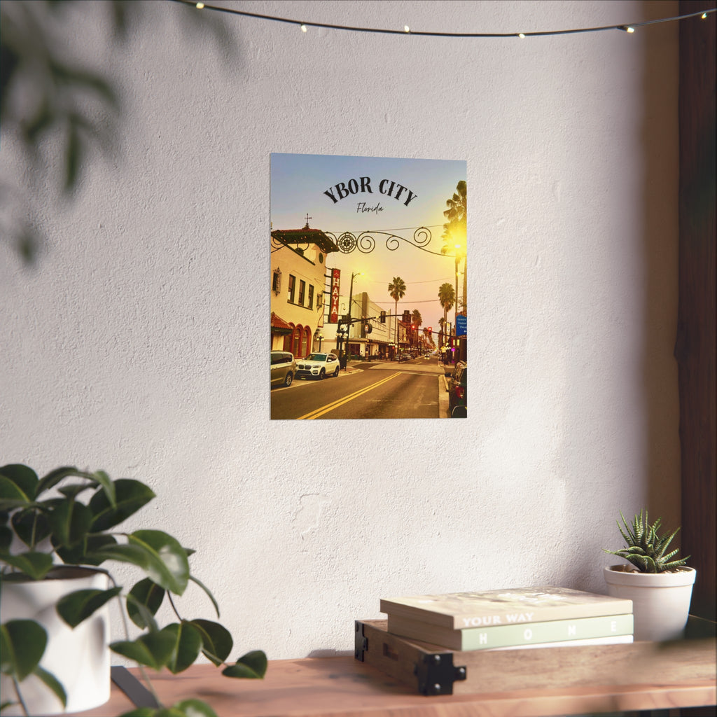Ybor City 7th St. Sunset Wall Art