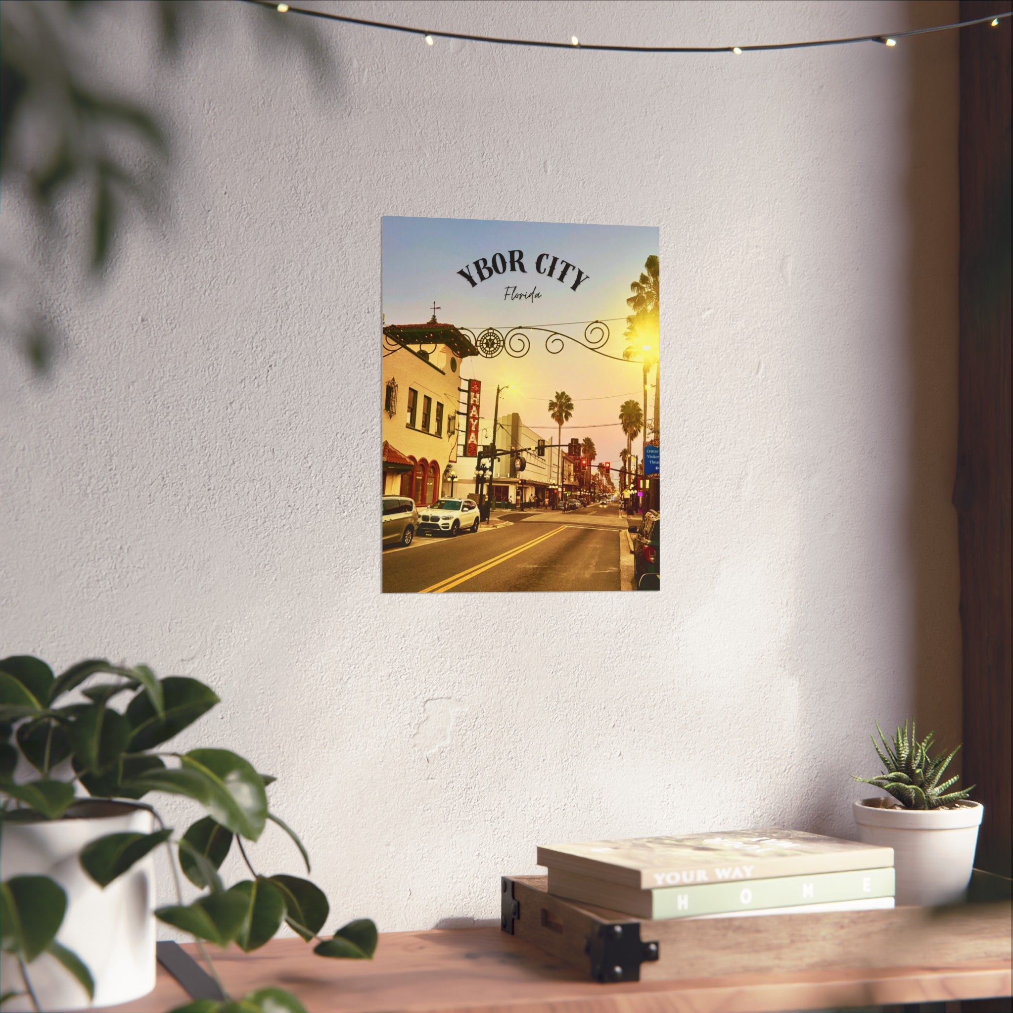 Ybor City 7th St. Sunset Wall Art
