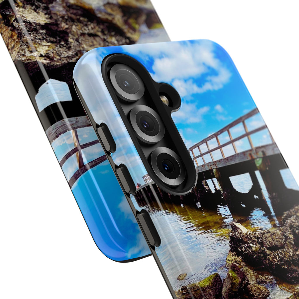 Coastal Pier & Oyster Rocks Phone Case