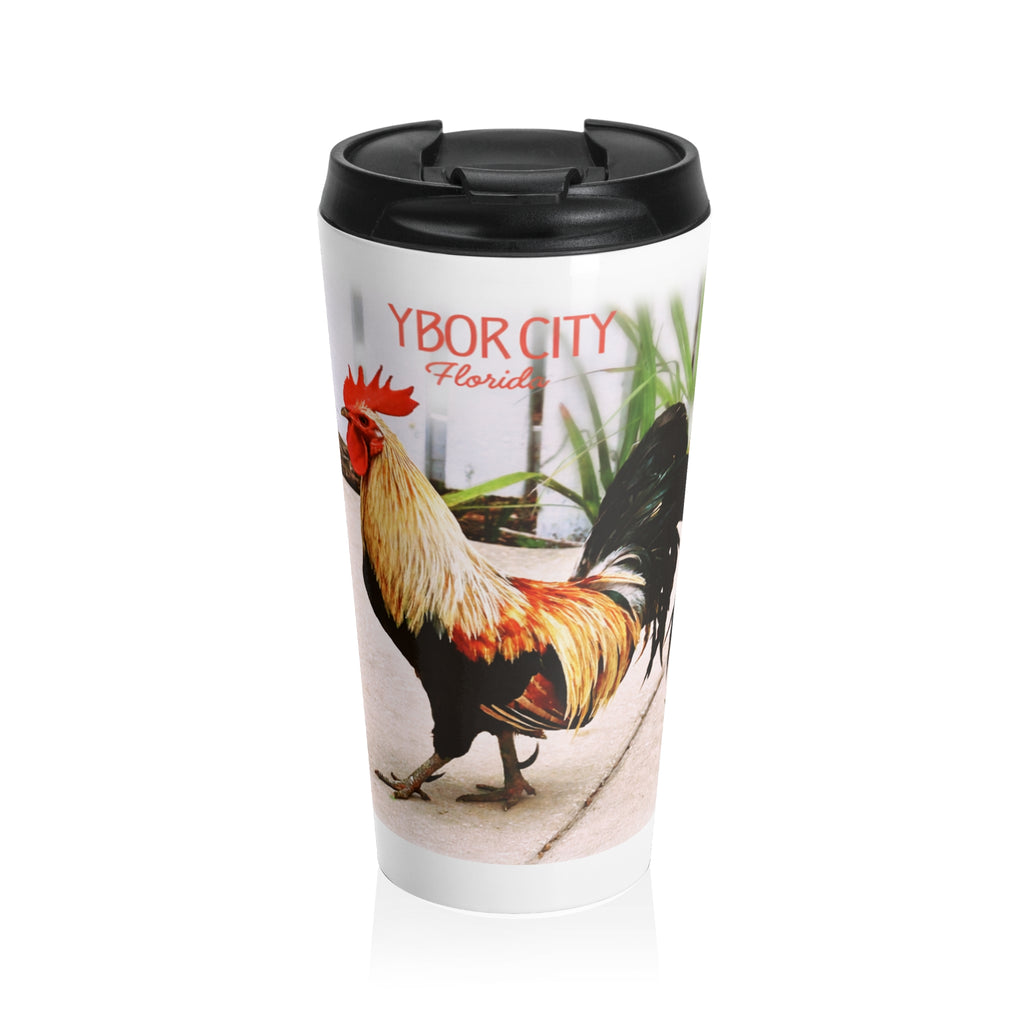 Ybor City White Fence Rooster Tumbler
