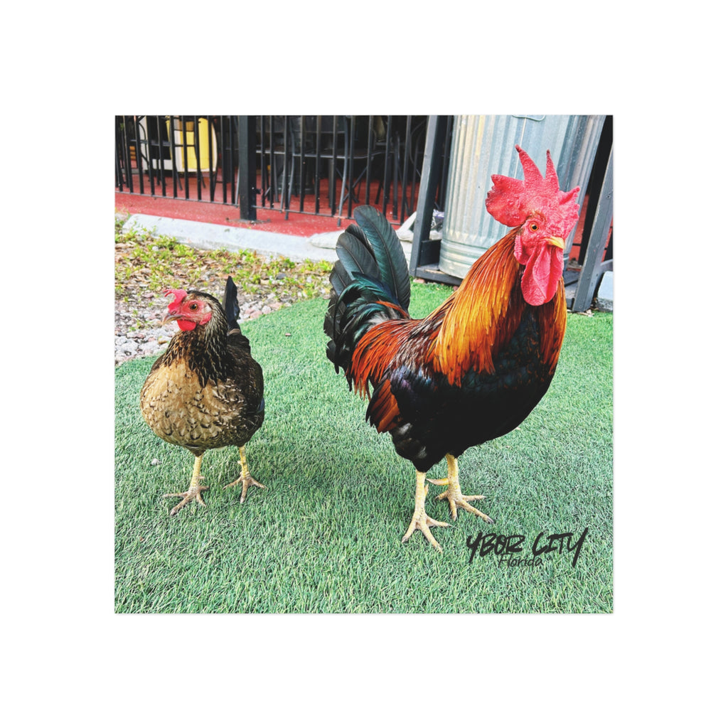Ybor Rooster Duo Magnet