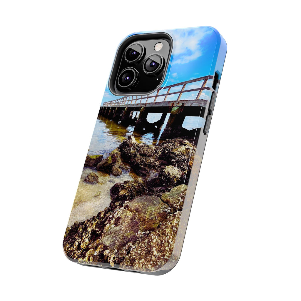 Coastal Pier & Oyster Rocks Phone Case