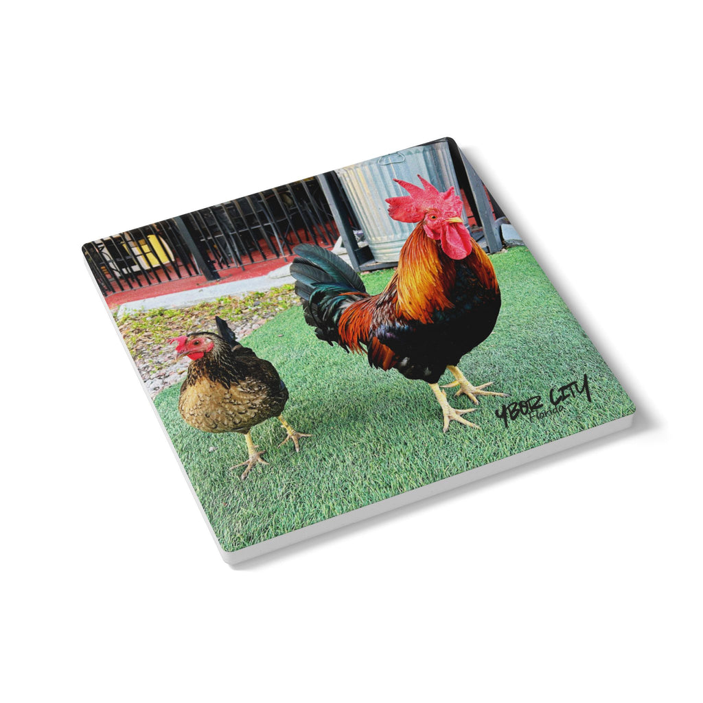Ybor Rooster Duo Coaster