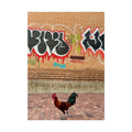 Rooster & Graffiti Wall Art