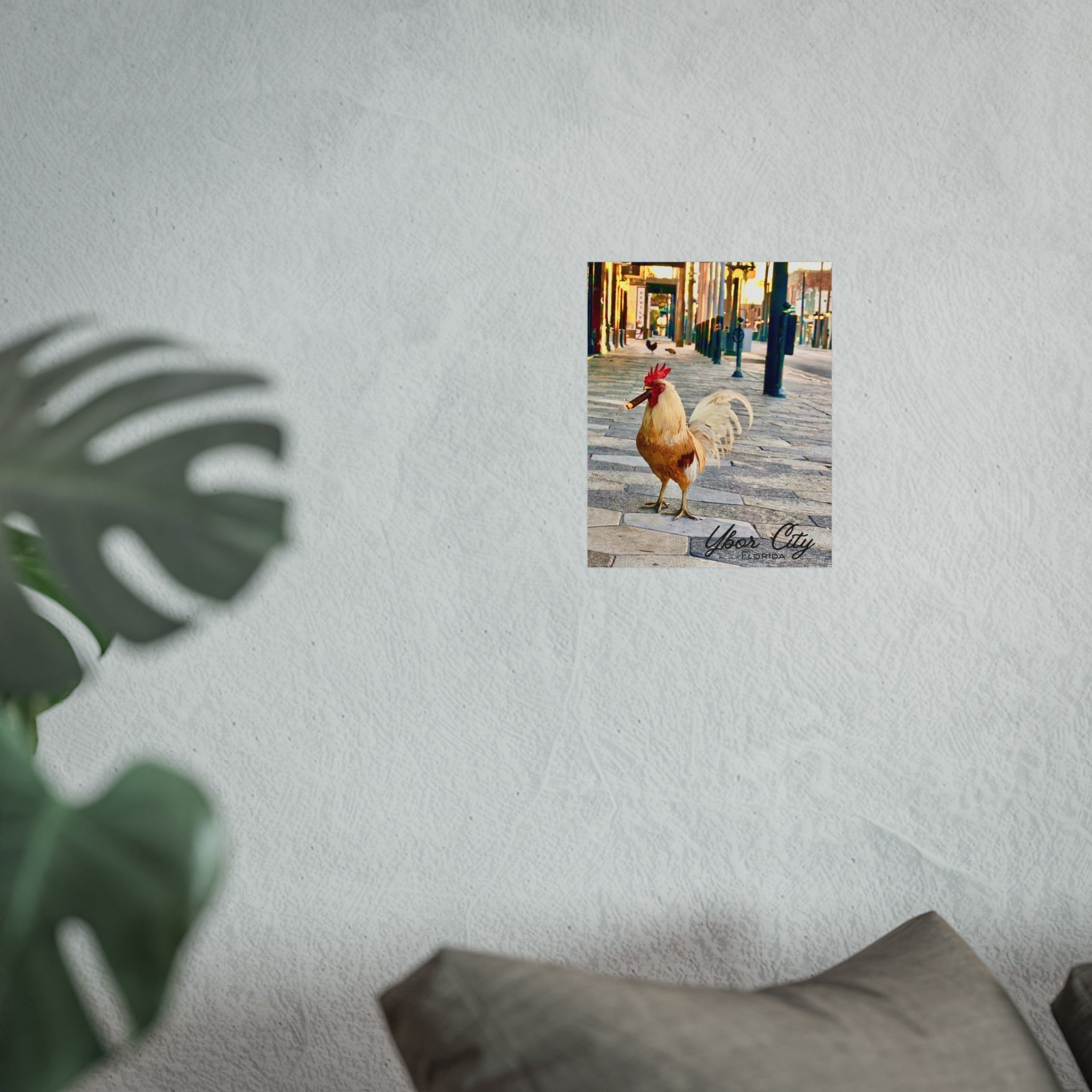 Ybor City Rooster on 7th with Cigar Wall Art
