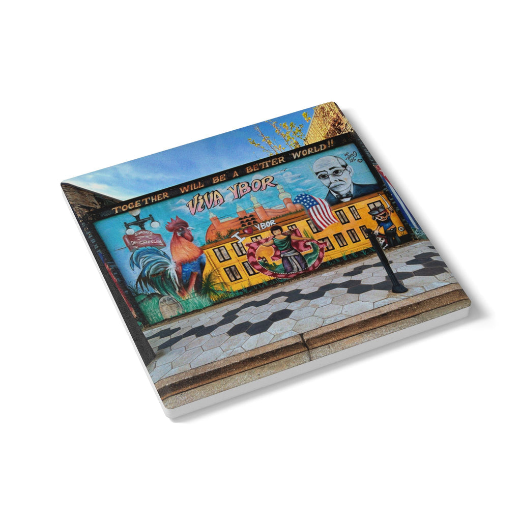 Viva Ybor Ceramic Coaster