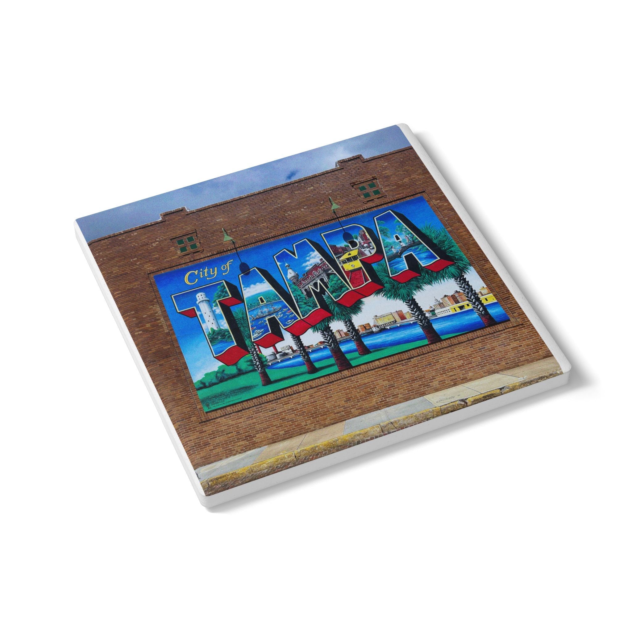 Tampa Mural Ceramic Coaster