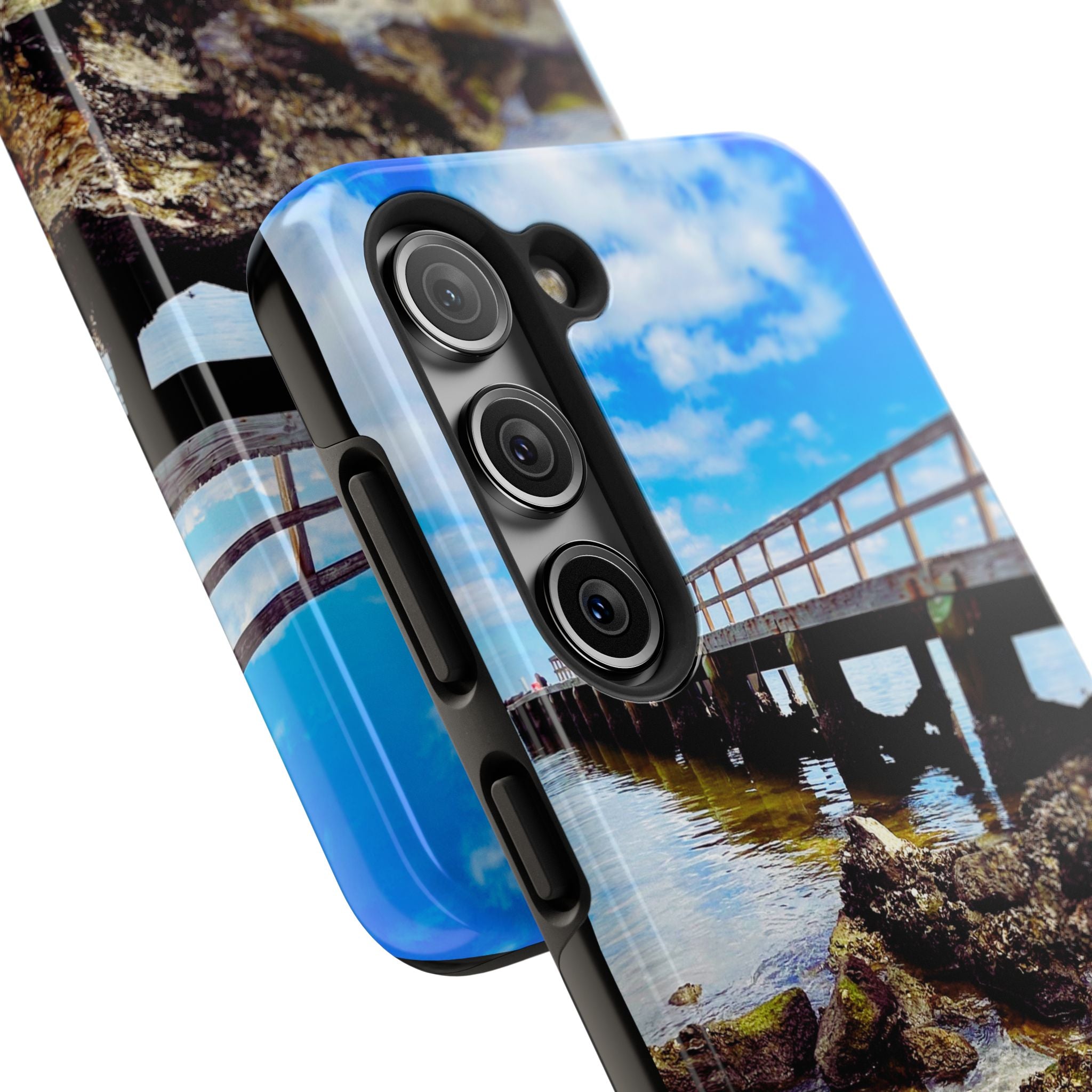 Coastal Pier & Oyster Rocks Phone Case