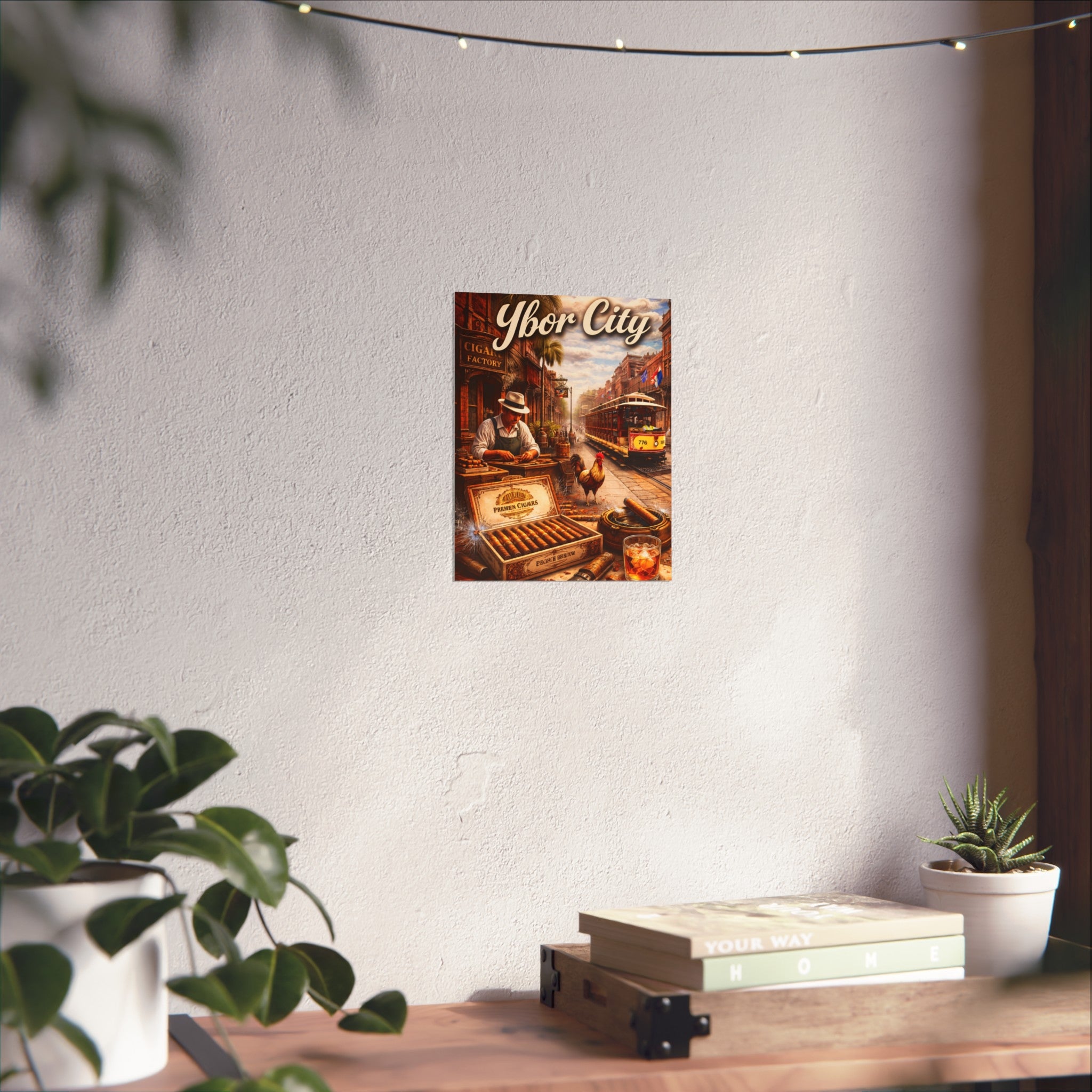 Ybor City Vintage Cigar Scene Wall Art