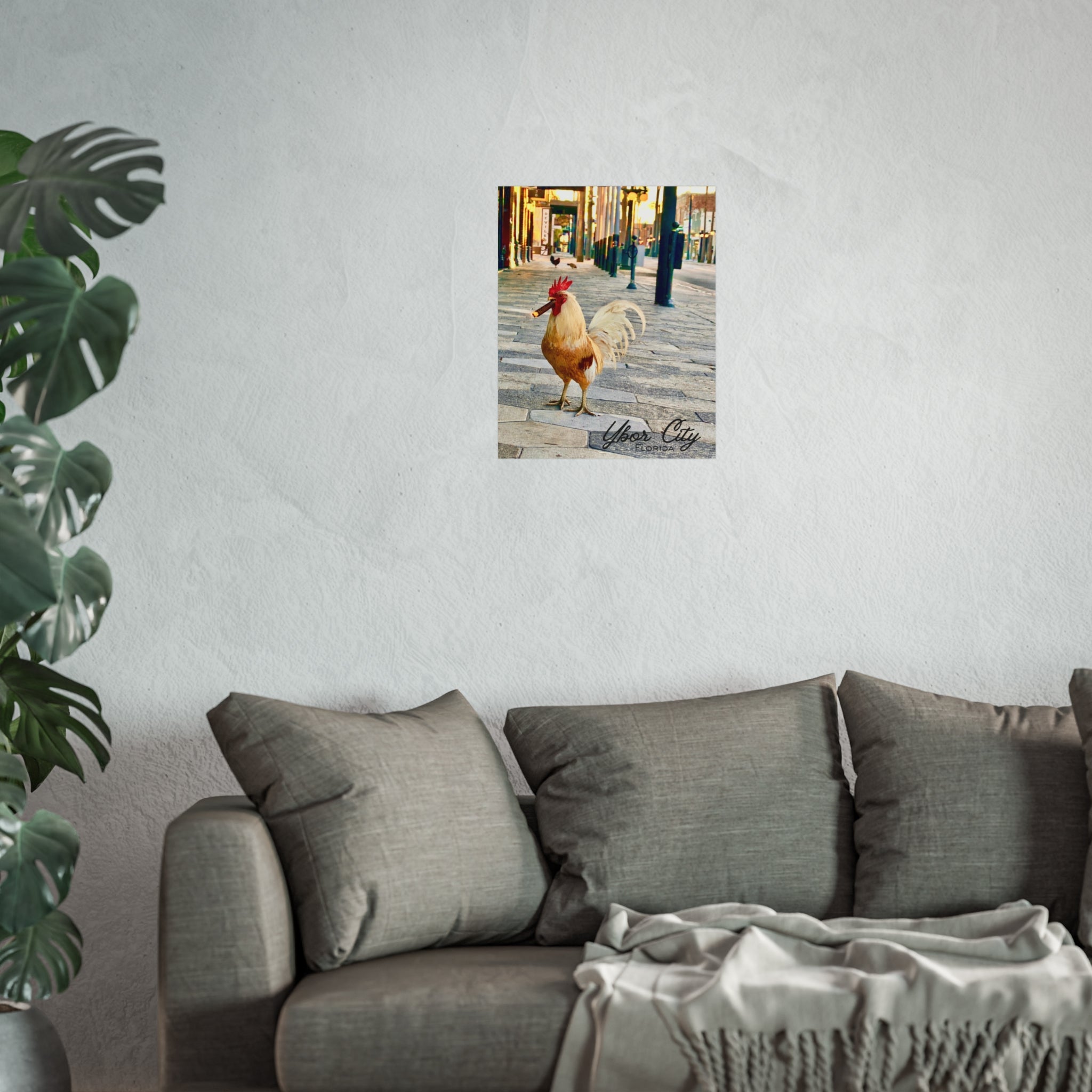 Ybor City Rooster on 7th with Cigar Wall Art