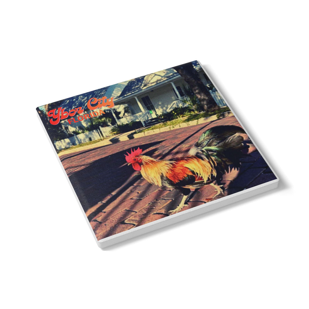 Ybor City Rooster on Brick Street Coaster