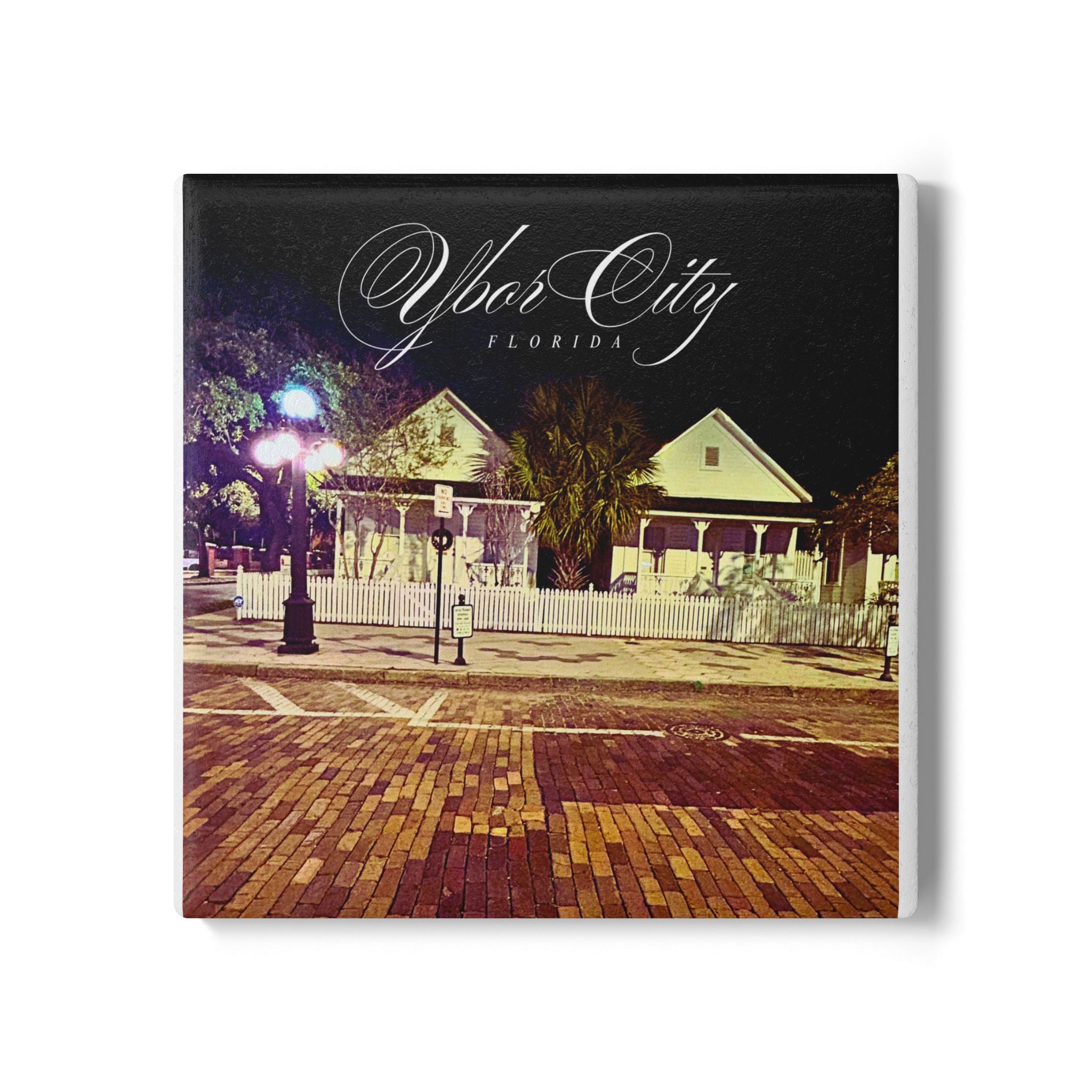 Ybor Cuban Casitas Ceramic Coaster