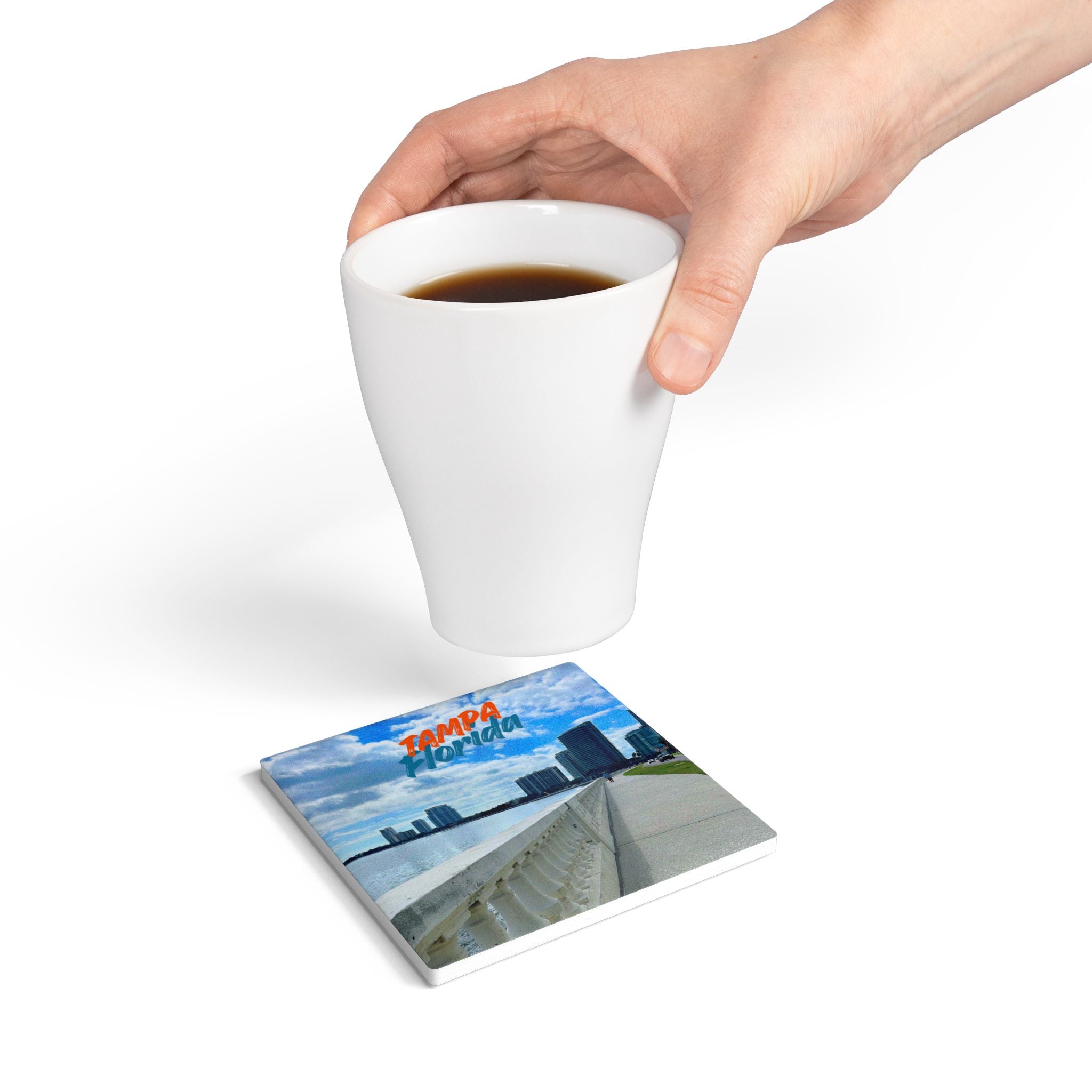 Bayshore Boulevard Ceramic Coaster