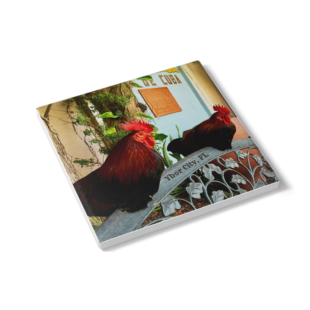 Ybor City Roosters on the Bench Coaster