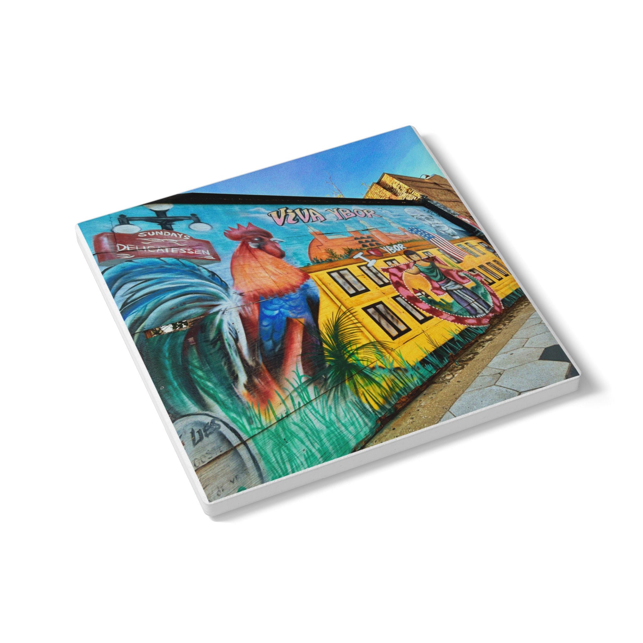 Viva Ybor Ceramic Coaster