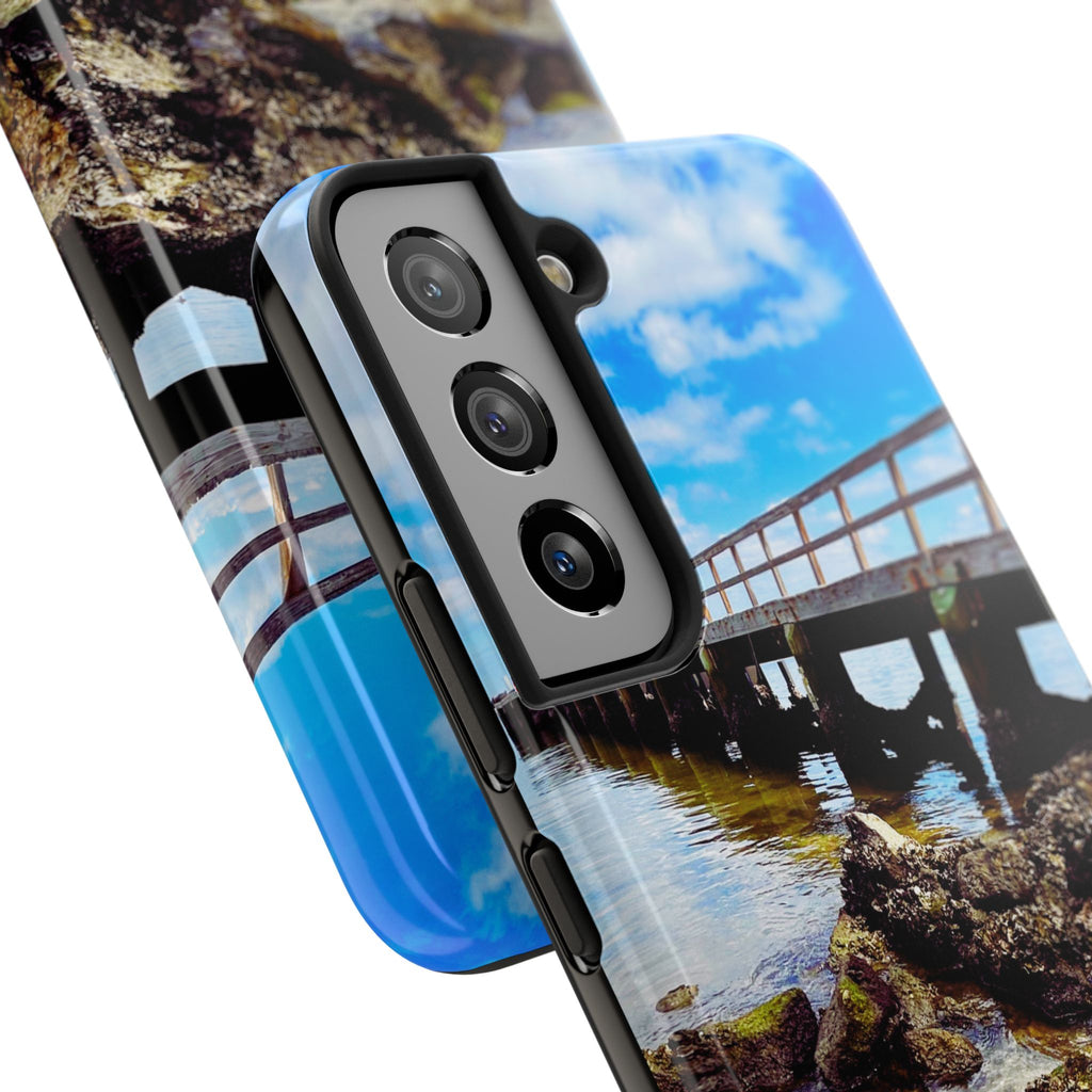 Coastal Pier & Oyster Rocks Phone Case