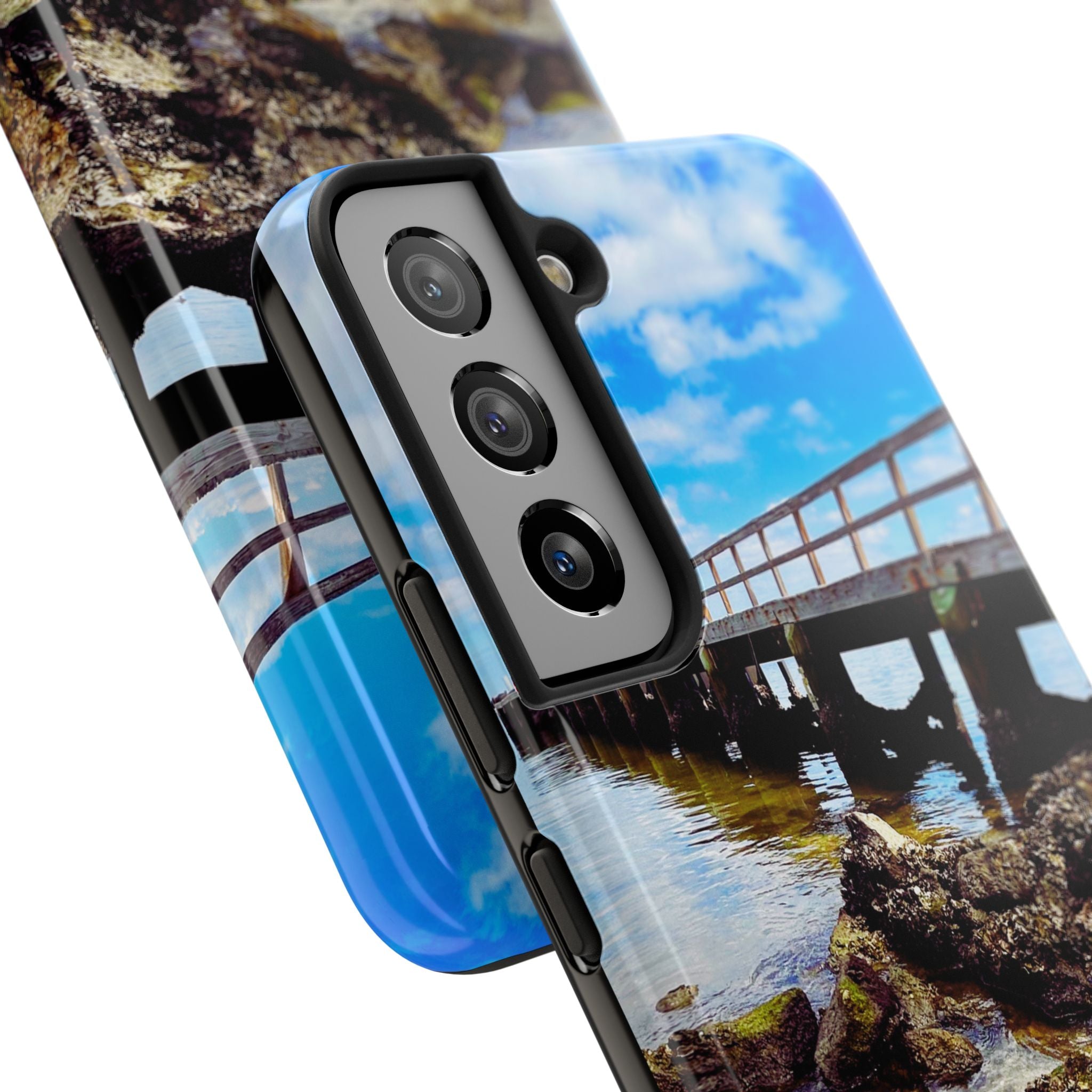 Coastal Pier & Oyster Rocks Phone Case