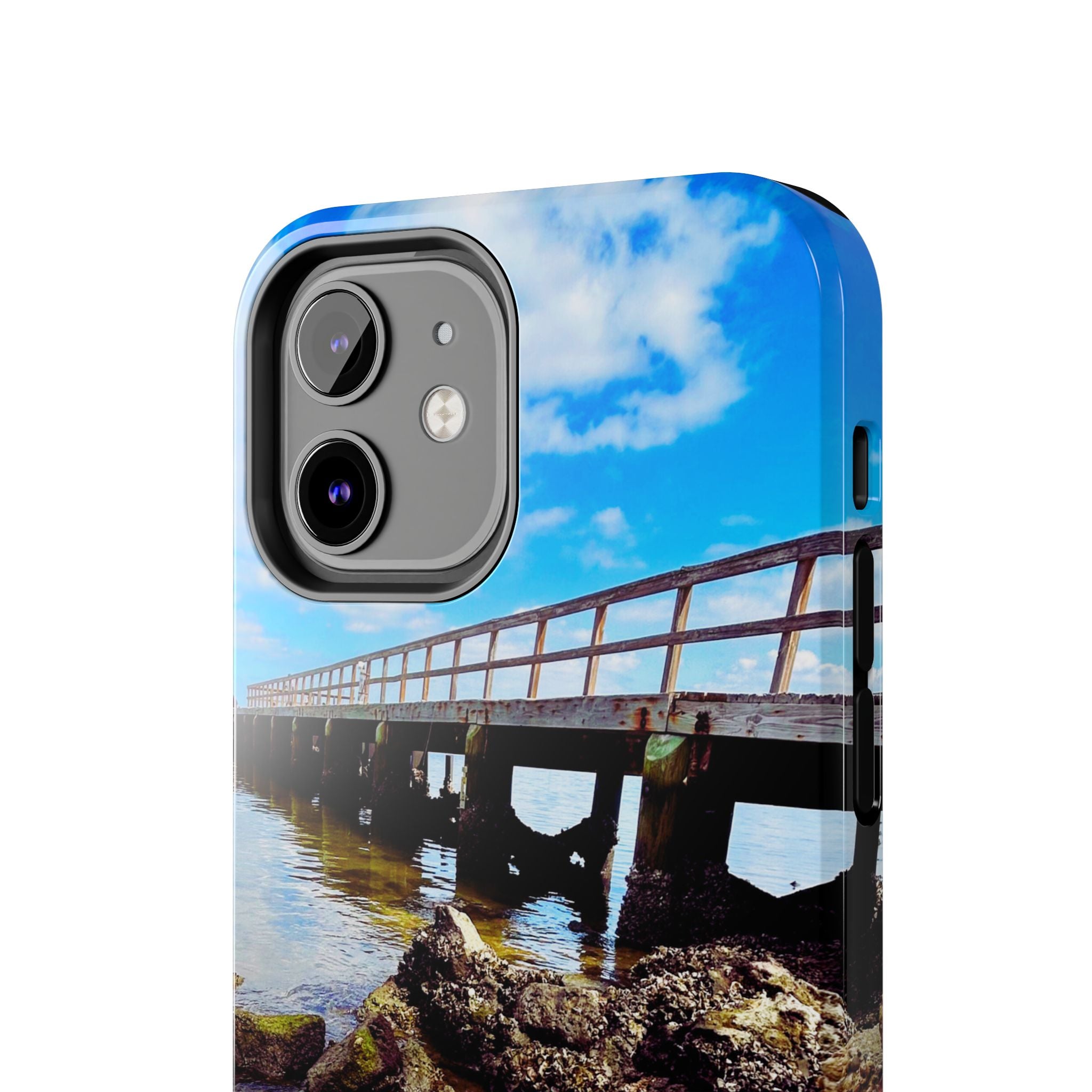 Coastal Pier & Oyster Rocks Phone Case