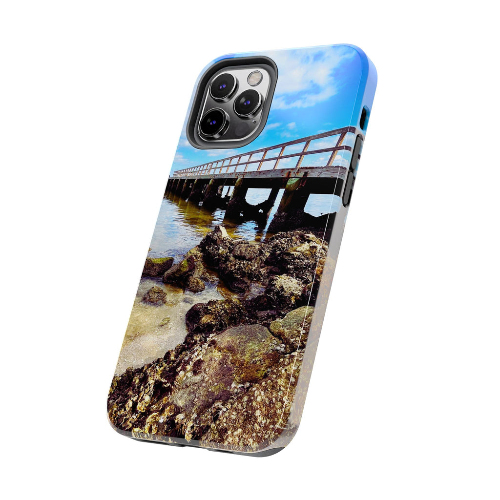 Coastal Pier & Oyster Rocks Phone Case
