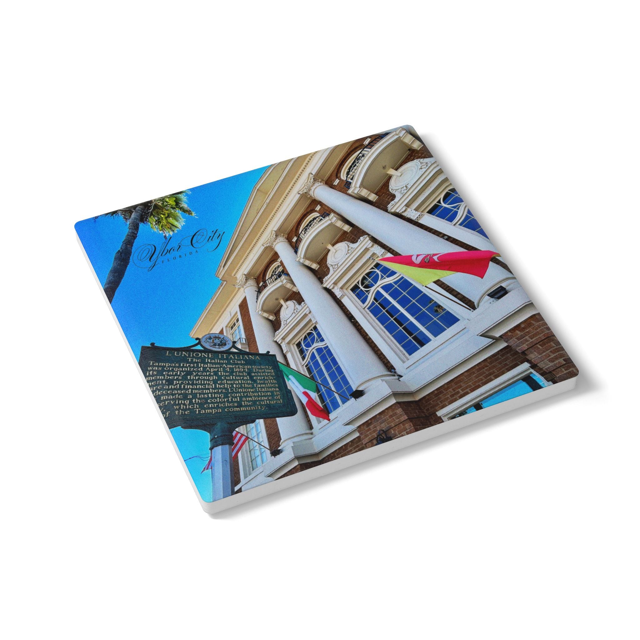 Ybor City Italian Club Ceramic Coaster