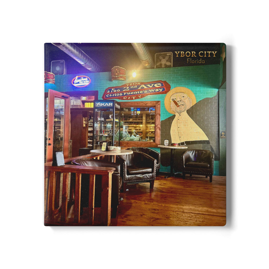 Ybor City Cigar Lounge Ceramic Coaster