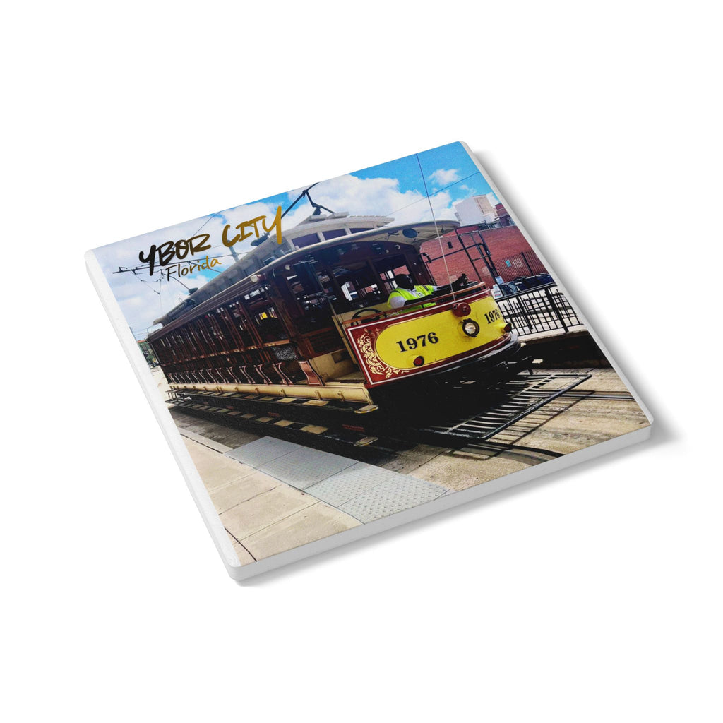 “Tampa Streetcar” Ceramic Coaster