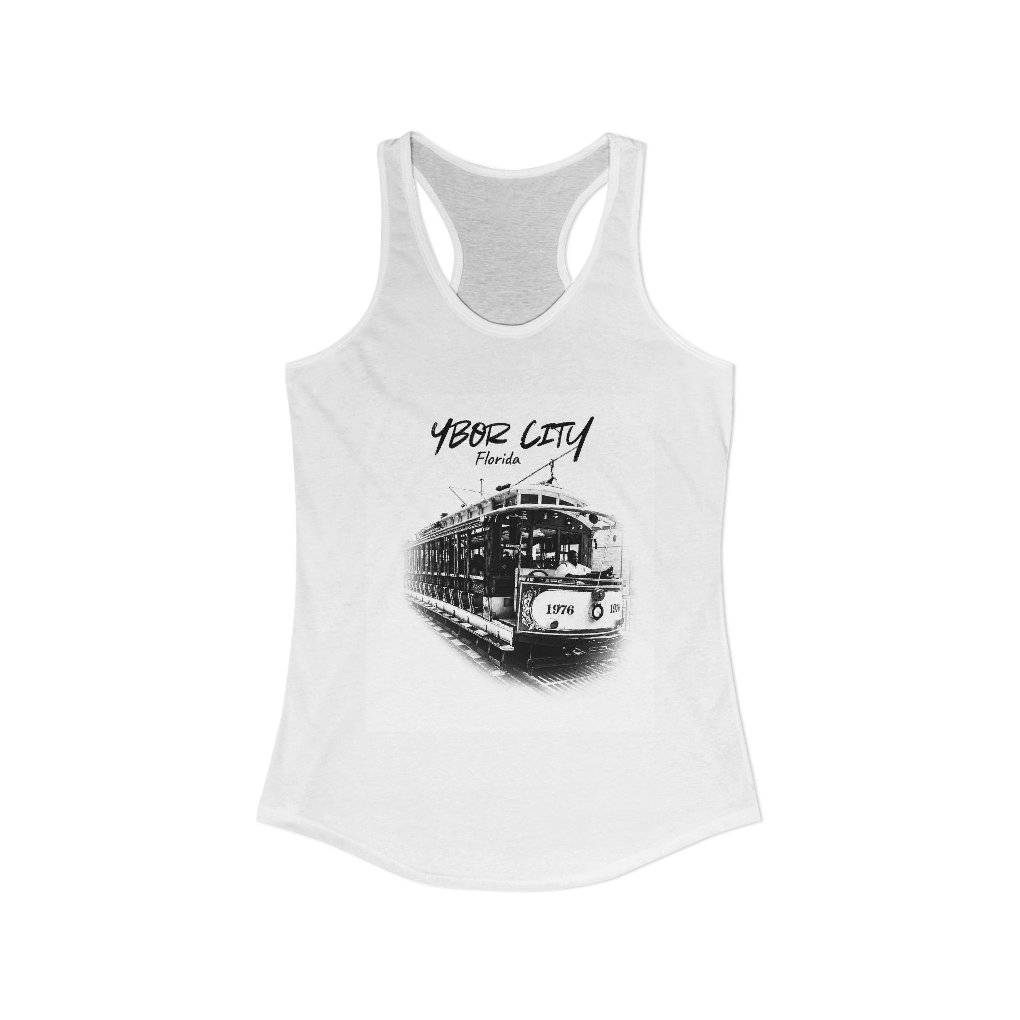 Ybor City Vintage Trolley Woman's Tank T-Shirt