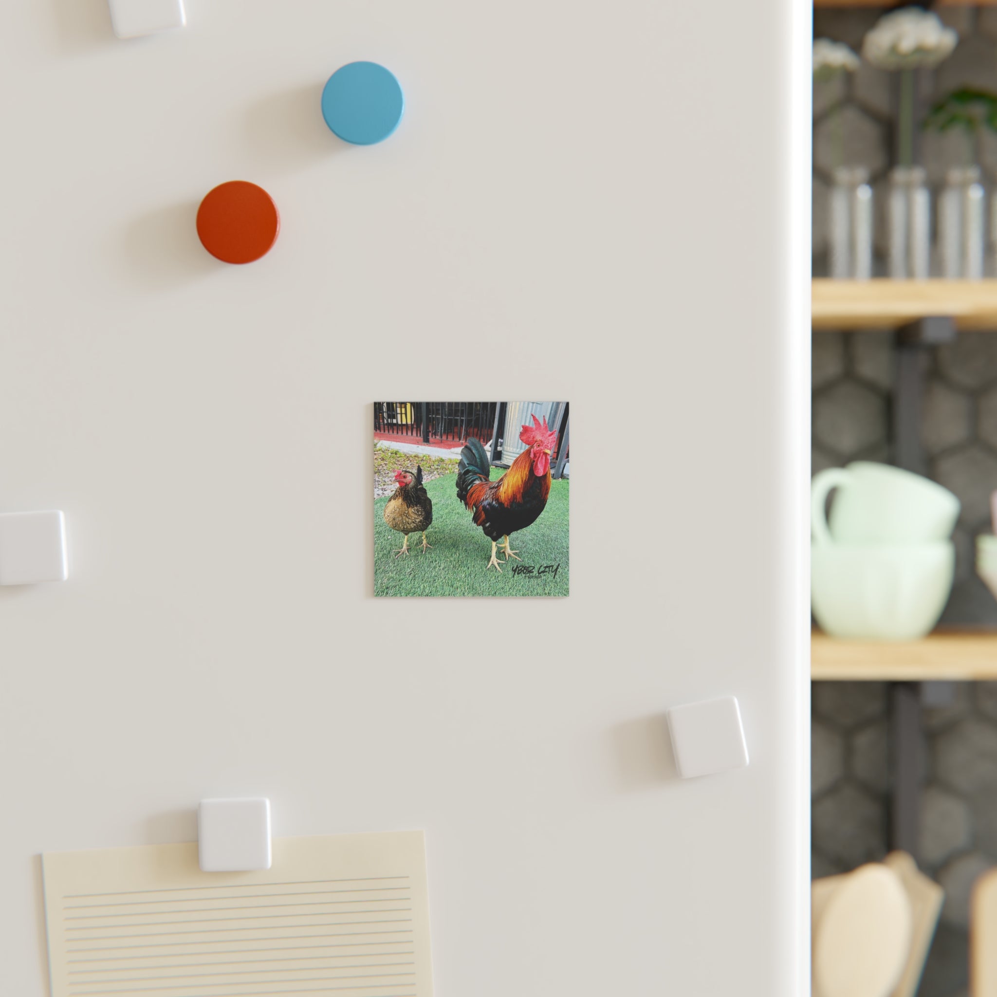 Ybor Rooster Duo Magnet