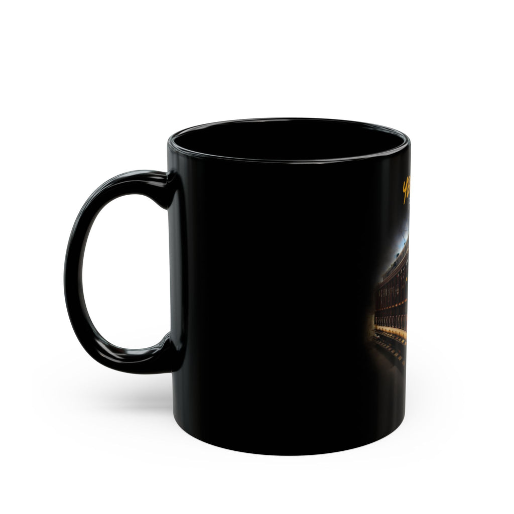 Ybor City Trolley Black Mug
