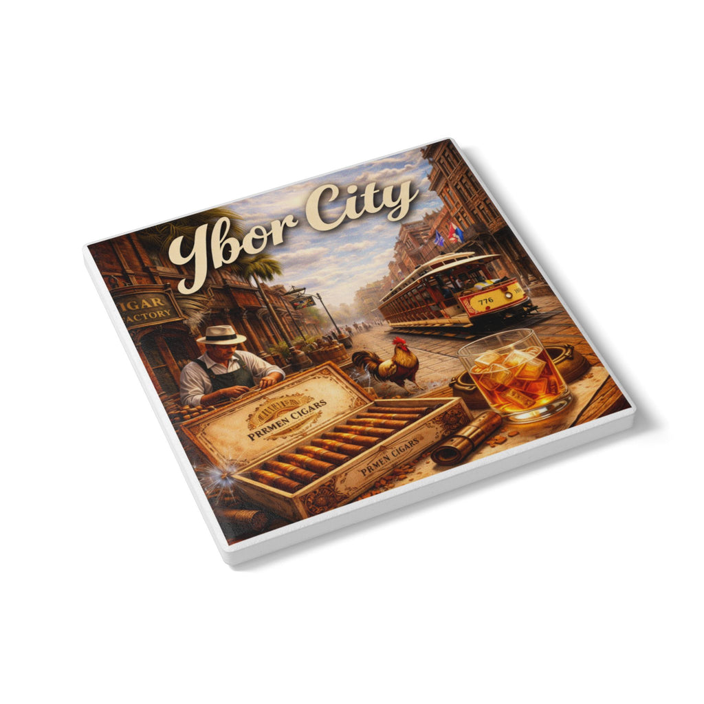 Ybor City Vintage Cigar Coaster
