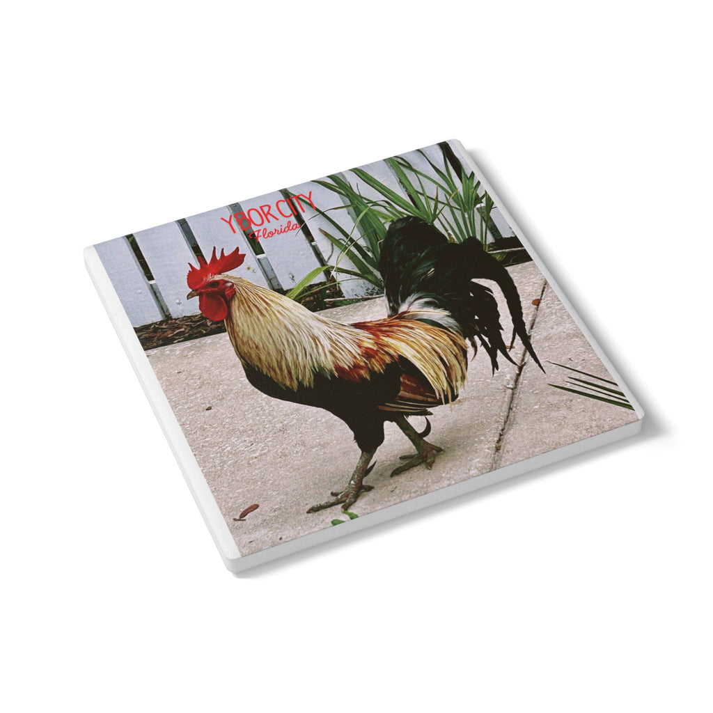 Ybor Rooster Ceramic Coaster