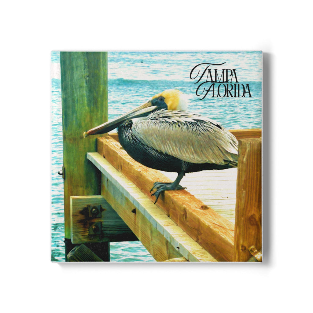 Tampa Dockside Pelican Coaster