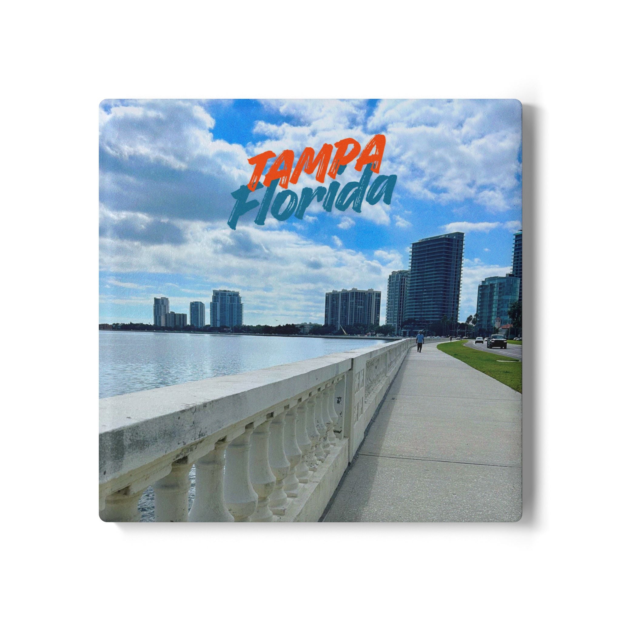 Bayshore Boulevard Ceramic Coaster