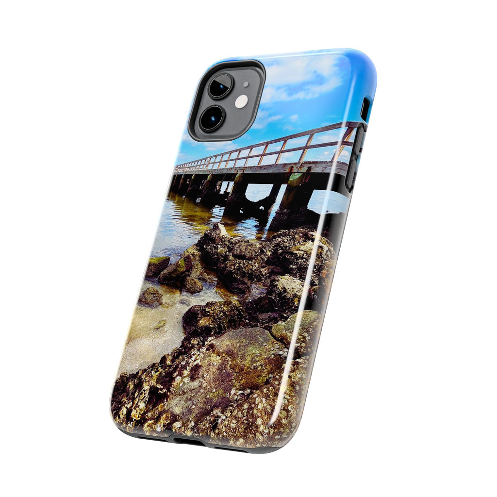 Coastal Pier & Oyster Rocks Phone Case