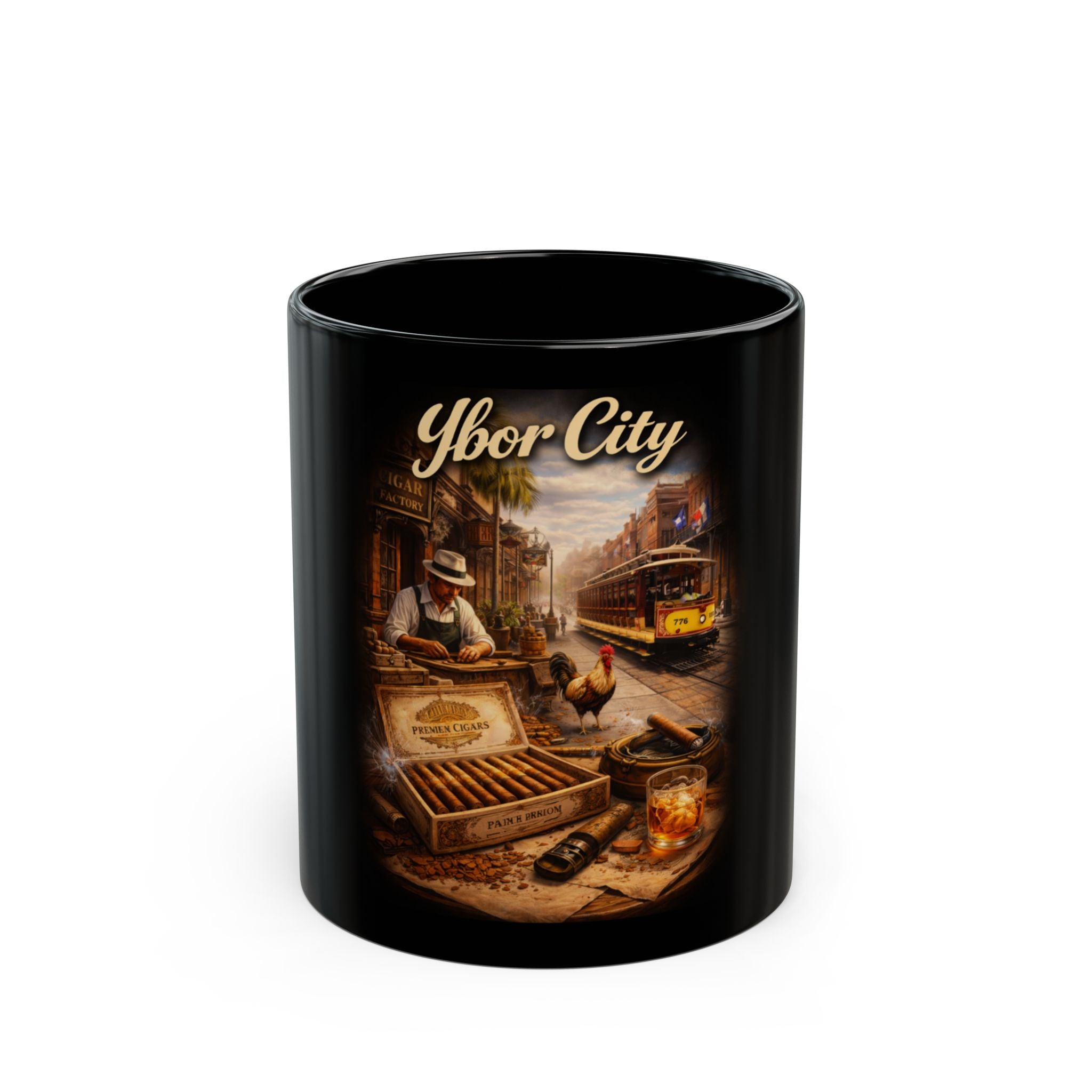 Ybor City Black Mug
