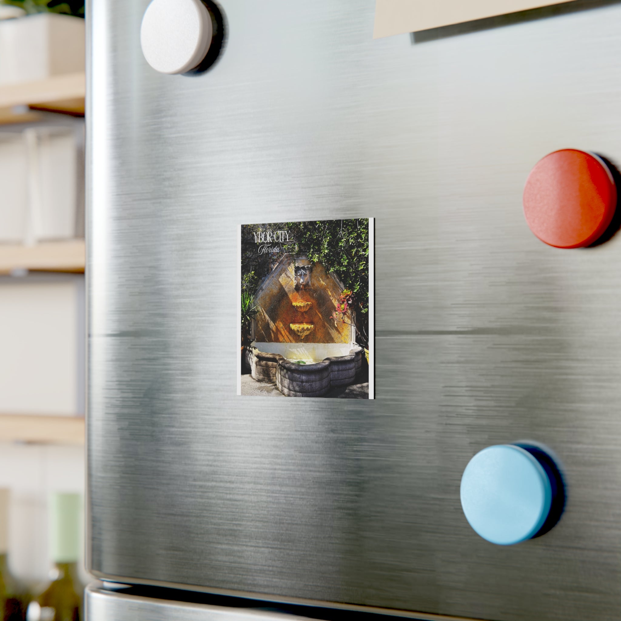 Ybor City Courtyard Fountain Magnet